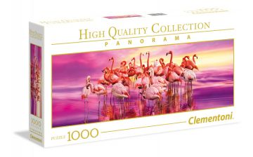 Flamingo Dance-1000 pc panorama puzzle